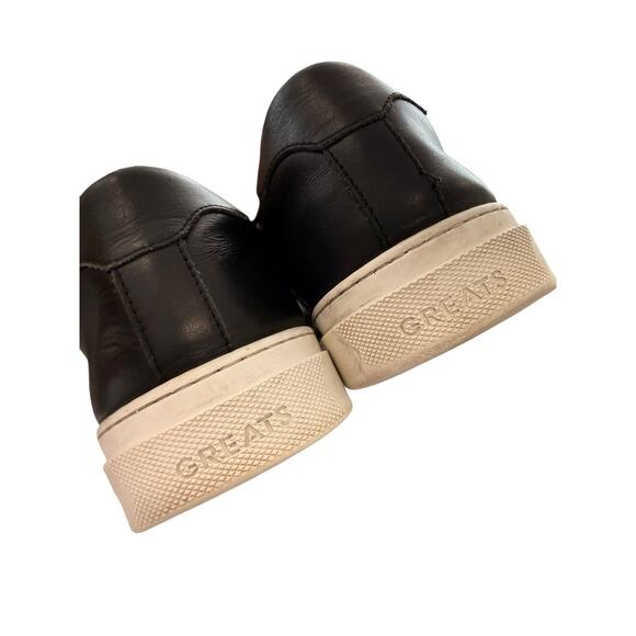 Greats Brooklyn The Royale Shoes Size 10.5 Leather Sneakers Preppy Casual Black main image 8